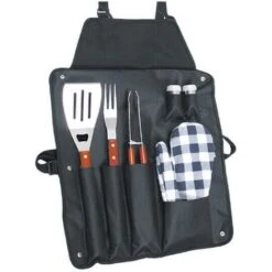 Grembiule Barbecue Con Accessori 6 Pezzi