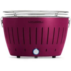 LotusGrill G,LI,34P Barbecue Con Batterie E Cavo Di Alimentazione USB, Viola