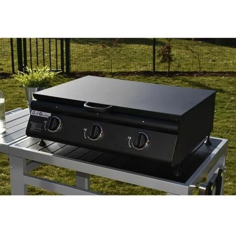 Piastra Da Cucina A Gas Grill Garden Castella Nero Opaco 1000 W 4 Piastra Da Cucina A Gas Grill Garden Castella Nero Opaco 1000 W - immagine 2