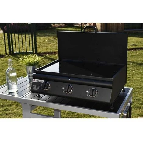Piastra Da Cucina A Gas Grill Garden Castella Nero Opaco 1000 W 5 Piastra Da Cucina A Gas Grill Garden Castella Nero Opaco 1000 W - immagine 3