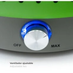 Barbecue A Carbone Portatile Da Tavolo Kekai Crater 35x35x25 Cm Ciotola Raccogli Grassi Con Ventola Regolabile Senza Fumi Verde -Barbecue Forniture Negozio 69347078 5