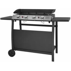 Griglia A Gas VALENCIA - 4 Bruciatori 10kW + Carrello