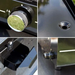 Piastra A Gas MÉRIDA 3 Bruciatori 6 KW Nero -Barbecue Forniture Negozio 70592472 3