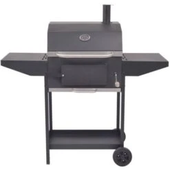 Barbecue A Carbonella Con Ripiano Inferiore Nero VidaXL -Barbecue Forniture Negozio 7220932 3