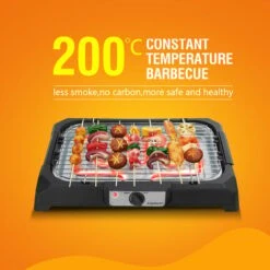 Aigostar Lava 31LDQ - Griglia Senza Fumo, Griglia Per Barbecue Elettrica Interna Compatta E Portatile, Temperatura Costante, Superficie Antiaderente E Vassoio Rimovibile -Barbecue Forniture Negozio 72603435 5