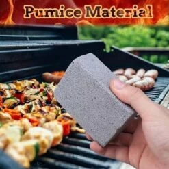 1pc BBQ Grill Brick Grill Pan Cleaner Grill Raschietto Pulizia Pietra BQ Supporto Macchia Grease Cleaner BBQ Strumento Pulizia Pietra (10×7×4cm) -Barbecue Forniture Negozio 76983083 3