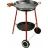 Reber Kit Paella Completo Per La Cucina All'Aria Aperta Con Fornello Ad Alimentazione A Gas (Gpl) A Due Fuochi Indipendenti, Supporto In Acciaio Verniciato A Tre Piedi, Padella In Ferro -Barbecue Forniture Negozio 78984517 1