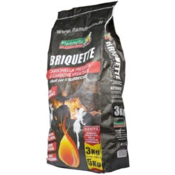 Carbone Vegetale Per Grill 'briquette' Kg 3 Ca.