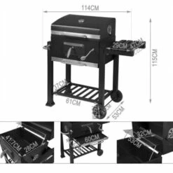 WOLTU Griglia A Carbone Portatile Con Ruote Barbecue BBQ Carbonella Grill Grande -Barbecue Forniture Negozio 80879337 3