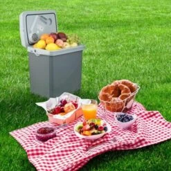 WOLTU Mini Frigo Portatile 22L Per Auto E Ufficio Frigorifero Piccolo Grigio A++ -Barbecue Forniture Negozio 80879608 3