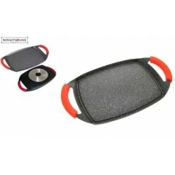 No Brand PIASTRA COTTURA IN ALLUMINIO RIVESTIMENTO MARMO ANTIADERENTE ROYALTY LINE 47 CM