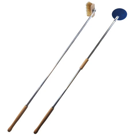 KIT PALE SET PALA PIZZA FORNO A LEGNA 2pz TONDA SPAZZOLA 3 KIT PALE SET PALA PIZZA FORNO A LEGNA 2pz TONDA SPAZZOLA