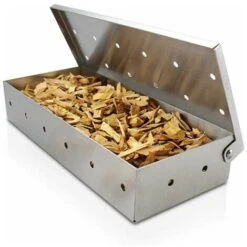 Scatola Per Fumatori, Scatola Per Griglia A Carbone, Coperchio Incernierato, Accessori Per Barbecue Spessi