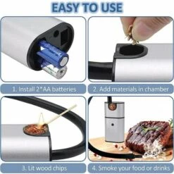 Affumicatore Portatile Per Cibi Freddi -Barbecue Forniture Negozio 85901792 4