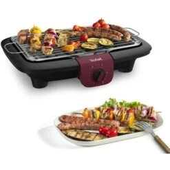 Tefal, BG90E5 Easygrill Adjust, Barbecue Elettrico Da Tavolo, 2300 Watt, Superficie Grill 720 Cm², Facile Da Pulire, Nero/bordeaux -Barbecue Forniture Negozio 86329312 5