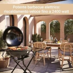 Barbecue Elettrico BBQ-9493 SUNTEC Utilizzo All’esterno Come Barbecue Autonomo O Da Tavolo Barbecue Per Balcone, Terrazza, Giardino E Campeggio Barbecue Elettrici Max. 2400 Watt Telaio Mobile -Barbecue Forniture Negozio 86640669 3
