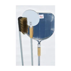 KIT PALE SET PALA PER PIZZA PIZZE FORNO LEGNA 3 PEZZI INFORNARE SPAZZOLA GIRARE