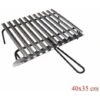 Graticola In Acciaio, Griglia Inox Per Barbecue Con Recupero Oli + Omaggio Misure: Cm 40x35