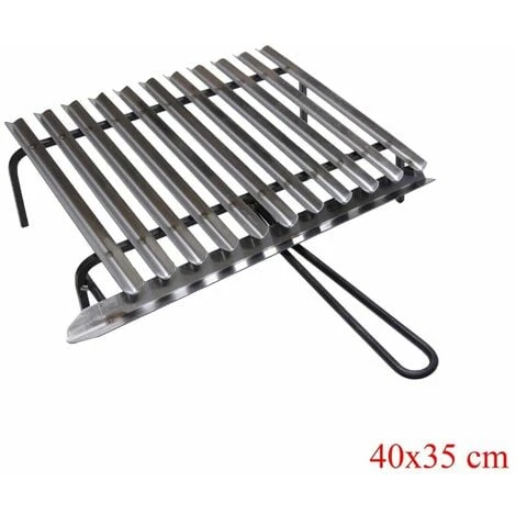 Graticola In Acciaio, Griglia Inox Per Barbecue Con Recupero Oli + Omaggio Misure: Cm 40x35 3 Graticola In Acciaio, Griglia Inox Per Barbecue Con Recupero Oli + Omaggio Misure: Cm 40x35