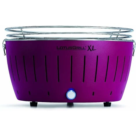 Barbecue Viola XL Con Batterie E Cavo Di Alimentazione USB + 2.5Kg Di Carbonella Di Faggio + Gel Combustibile 500ml -Lotus Grill 4 Barbecue Viola XL Con Batterie E Cavo Di Alimentazione USB + 2.5Kg Di Carbonella Di Faggio + Gel Combustibile 500ml -Lotus Grill - immagine 2