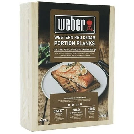 Panetti Da Affumicatura In Cedro Rosso Del Pacifico Weber - 17832 3 Panetti Da Affumicatura In Cedro Rosso Del Pacifico Weber - 17832