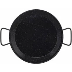 Metaltex - Padella In Acciaio Smaltato 3 Porzioni 28 Cm