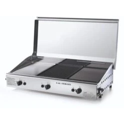 Barbecue Multipiastra Grill Plancha Trio 1/cover/M Duegas+ Gas E Metano