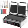 VEVOR 220V Piastra Per Barbecue, Sandwich Elettrica 3600W, Piastra Di Cottura Doppie Teste In Acciaio Inox, Piastre Grill Commerciale Da 50 A 300 ℃ -Barbecue Forniture Negozio 92855667 1