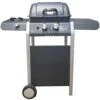 BARBECUE GAS BBQ GRILL PORTATILE RUOTE PIETRA LAVICA 2FUOCHI 1 FORNELLO LATERALE -Barbecue Forniture Negozio 93958470 1