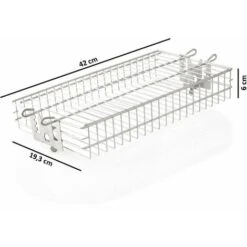 BBQ-Toro Cestello Per Griglia In Acciaio Inox Per Spiedo Rotante, Cestello Piatto Regolabile In Altezza 9 BBQ-Toro Cestello Per Griglia In Acciaio Inox Per Spiedo Rotante, Cestello Piatto Regolabile In Altezza -Barbecue Forniture Negozio 94789469 3