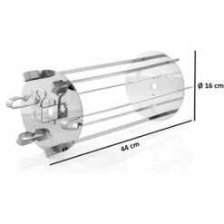 BBQ-Toro Porta Spiedini In Acciaio Inox Per Spiedini Rotanti 6 Spiedini -Barbecue Forniture Negozio 94789711 3