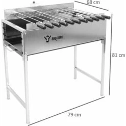 BBQ-Toro Griglia A Carbonella In Acciaio Inox Con Attacco Per Spiedini 11 Spiedini E Motore 10 BBQ-Toro Griglia A Carbonella In Acciaio Inox Con Attacco Per Spiedini 11 Spiedini E Motore -Barbecue Forniture Negozio 94789853 4