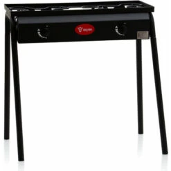 BBQ-Toro Tavolo Da Barbecue A Gas Con Frangivento Fornello A Gas In Ghisa 2 Bruciatori 12 KW -Barbecue Forniture Negozio 94789960 5