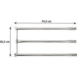 BBQ-Toro Set Di Tubi Per Bruciatori In Acciaio Inox Bruciatore Di Ricambio Per Div. Griglie A Gas Weber -Barbecue Forniture Negozio 94790139 5