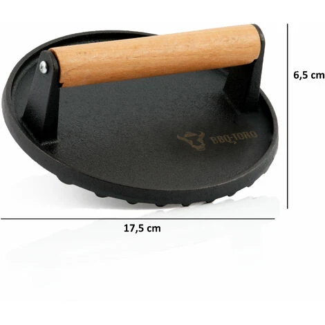 BBQ-Toro Campana Per Hamburger In Acciaio Inox Con Peso Per Carne In Ghisa Campana Termica 6 BBQ-Toro Campana Per Hamburger In Acciaio Inox Con Peso Per Carne In Ghisa Campana Termica - immagine 4