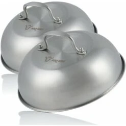 BBQ-Toro Campana Riscaldante In Acciaio Inox (2 Pezzi) Ã˜ 23 Cm Campana Di Servizio, Glosche