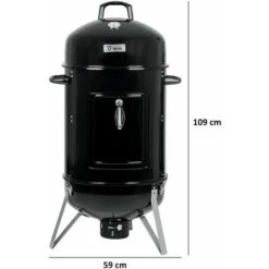BBQ-Toro Smoker Barrel Oak Ø 47 Cm Forno Per Affumicatore BBQ Smoker Charcoal Grill 9 BBQ-Toro Smoker Barrel Oak Ø 47 Cm Forno Per Affumicatore BBQ Smoker Charcoal Grill -Barbecue Forniture Negozio 94790207 3
