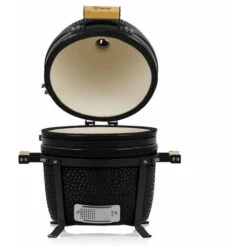 BBQ-Toro Kamado Grill A Carbonella Ø 39 Cm SHIRO Con Termometro E Manici In Legno, Nero 10 BBQ-Toro Kamado Grill A Carbonella Ø 39 Cm SHIRO Con Termometro E Manici In Legno, Nero -Barbecue Forniture Negozio 94790320 4