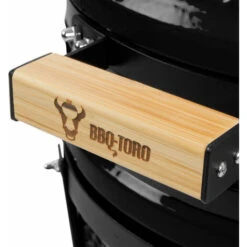 BBQ-Toro Kamado Grill A Carbonella Ø 39 Cm SHIRO Con Termometro E Manici In Legno, Nero 11 BBQ-Toro Kamado Grill A Carbonella Ø 39 Cm SHIRO Con Termometro E Manici In Legno, Nero -Barbecue Forniture Negozio 94790320 5