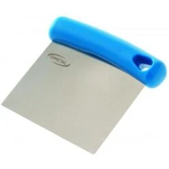 SPATOLA RASCHIETTO TAGLIAPASTA LAMA IN ACCIAIO 8X11,5 PIZZA CUCINA PASTICCERIA