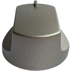 Manopola Fuochi Gas Silver Per Piani Cottura Adatto Per Ariston Hotpoint Indesit C00287314, Innesto 8 (mm) Per Modelli 7HTD640ICEIXHA TD640SICEIXHA TD751SICEIXHA -Barbecue Forniture Negozio 95363332 3