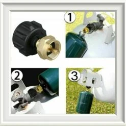 Adattatore Per Gas Da Campeggio Testa Di Conversione Del Gas Adattatore Per Cilindro Adattatore Connettore Per Fornello Adattatore Per Valvola Per Ugello Del Gas Per Bombola Di Propano Da Avvitare Sul -Barbecue Forniture Negozio 95770891 5