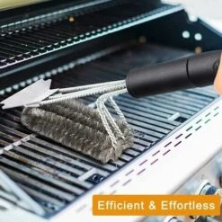 4 Spazzole Per Barbecue Resistenti E Raschietto Con Borsa Per Il Trasporto - Esclusivo Kit Di Pulizia Per Barbecue Con Spazzola Metallica Extra Per Barbecue - Regalo Ideale Per Grigliate -Barbecue Forniture Negozio 95788864 5