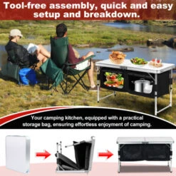 Randaco Cucina Da Campeggio 2 Scomparti 2 Ripiani - Armadio Da Cucina, Cucina Da Campeggio -Barbecue Forniture Negozio 95849615 4