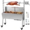 VEVOR Girarrosto BBQ Per Agnello Capacita Da 40kg Con Lamiera, Griglia A Barbecue Motore Elettrico 25W Con Forchetta Per Arrosto, Forno In Piedi BBQ In Acciaio Inox Con Pedana E Ruote Per Campeggio -Barbecue Forniture Negozio 95860515 1