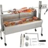 VEVOR Girarrosto Elettrico 40W In Acciaio Inox Con Griglia Forchetta Per Agnello Tacchino BBQ Esterno Da Campeggio Carico Max. 60kg, Set Girarrosto Elettrico Con Parabrezza Per Barbecue Agnello Pollo 1 VEVOR Girarrosto Elettrico 40W In Acciaio Inox Con Griglia Forchetta Per Agnello Tacchino BBQ Esterno Da Campeggio Carico Max. 60kg, Set Girarrosto Elettrico Con Parabrezza Per Barbecue Agnello Pollo -Barbecue Forniture Negozio 95860546 1