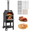 VEVOR Forno A Legna Portatile Per Pizza Barbecue Da Esterno, Forno A Legna Per Pizza Da Esterno Con Pietra E Canna Fumaria Di Facile Spostamento, Forno A Legna Forno A Carbonella Per Pizza Da Esterno -Barbecue Forniture Negozio 96461250 1