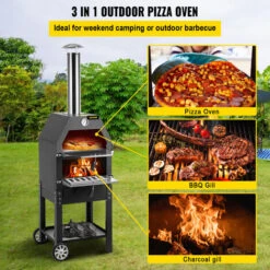 VEVOR Forno A Legna Portatile Per Pizza Barbecue Da Esterno, Forno A Legna Per Pizza Da Esterno Con Pietra E Canna Fumaria Di Facile Spostamento, Forno A Legna Forno A Carbonella Per Pizza Da Esterno 9 VEVOR Forno A Legna Portatile Per Pizza Barbecue Da Esterno, Forno A Legna Per Pizza Da Esterno Con Pietra E Canna Fumaria Di Facile Spostamento, Forno A Legna Forno A Carbonella Per Pizza Da Esterno -Barbecue Forniture Negozio 96461250 3