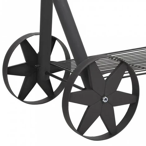 Barbecue A Carbonella Con Ripiano Inferiore Nero XXL 7 Barbecue A Carbonella Con Ripiano Inferiore Nero XXL - immagine 5