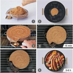 Generatore Di Fumo Fumante ITeddo Di Carne Di Pesce Con Spazzola Griglia Per La Pulizia Del Barbecue -Barbecue Forniture Negozio 97679945 4